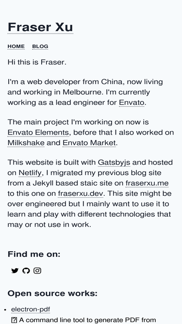 fraserxu.dev