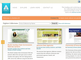 'archive-it.org' screenshot