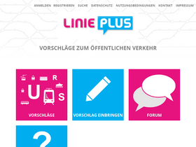 'linieplus.de' screenshot