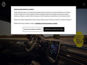 'renault.sk' screenshot