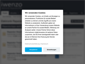 'iwenzo.de' screenshot