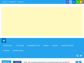 'les4verites.bj' screenshot