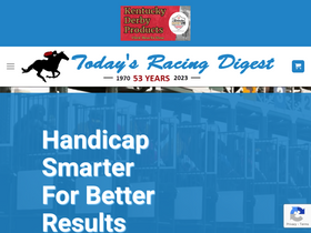 'todaysracingdigest.com' screenshot