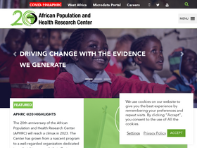 'aphrc.org' screenshot