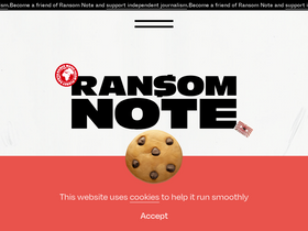 'theransomnote.com' screenshot