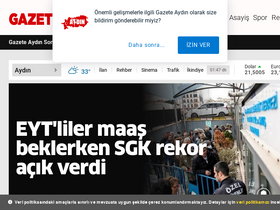 'gazeteaydin.com' screenshot