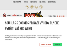 'rockovyradio.cz' screenshot