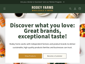 rodeyfarms.com homepage screenshot