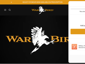 warbirdpro.com homepage screenshot