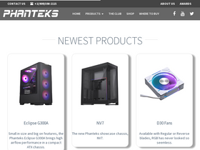 'phanteks.com' screenshot