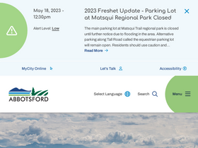 'abbotsford.ca' screenshot