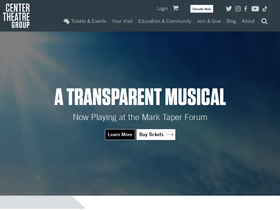 'centertheatregroup.org' screenshot