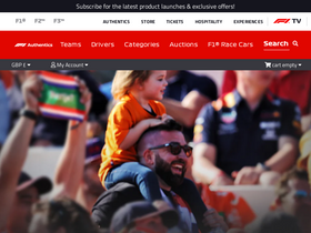'f1authentics.com' screenshot