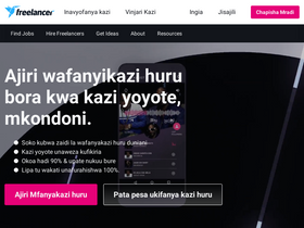 'freelancer.co.ke' screenshot