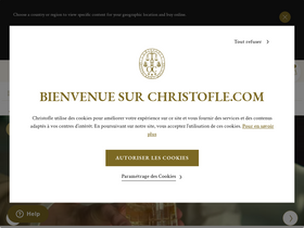 'christofle.com' screenshot