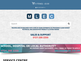 mlec.co.uk homepage screenshot