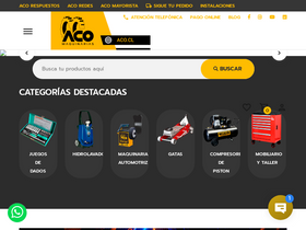 'aco.cl' screenshot