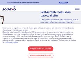 'sodexo.es' screenshot