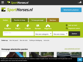 'sporthorses.nl' screenshot