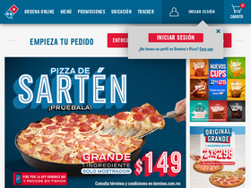 'dominos.com.mx' screenshot