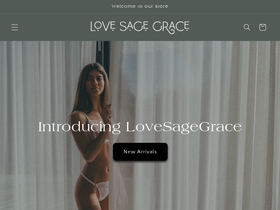 lovesagegrace.com homepage screenshot