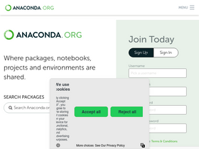 'conda-static.anaconda.org' screenshot