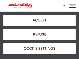 'lassa.com' screenshot