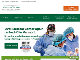 'uvmhealth.org' screenshot