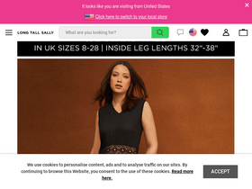 'longtallsally.com' screenshot