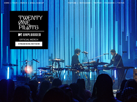 'twentyonepilots.com' screenshot