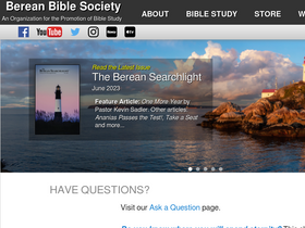 'bereanbiblesociety.org' screenshot