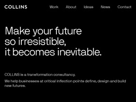 'wearecollins.com' screenshot