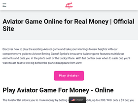 'aviatorgame.net' screenshot