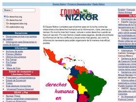 'derechos.org' screenshot