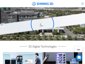 'shining3d.com' screenshot