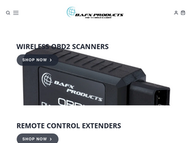 BAFX Products homepage screenshot