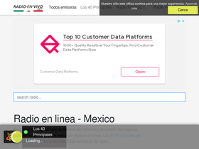 'radio-en-vivo.net' screenshot