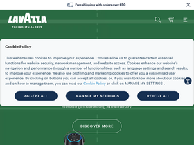 'lavazza.co.uk' screenshot