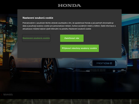 'honda.cz' screenshot