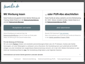 'familie.de' screenshot
