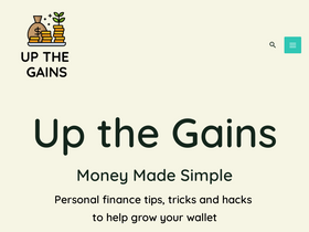 'upthegains.co.uk' screenshot