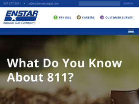 'enstarnaturalgas.com' screenshot
