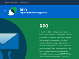 'registrodelleopposizioni.it' screenshot