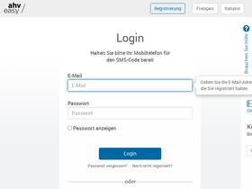 'eadminportal.ch' screenshot