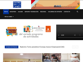 'enlalinea.cl' screenshot
