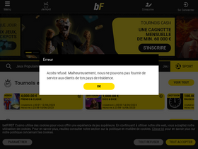 'betfirstcasino.be' screenshot