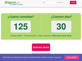 'dispon.es' screenshot