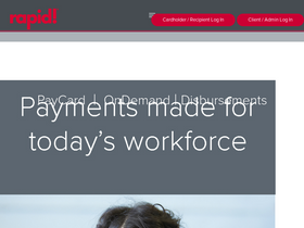 'rapidpaycard.com' screenshot