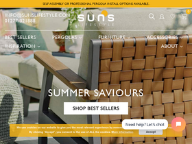 SUNS Lifestyle website screenshot