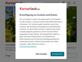 'kurzurlaub.de' screenshot
